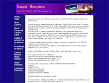 Tablet Screenshot of carpetrecyclers.com.au